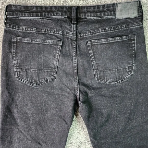 Aeropostale Jeans Mens 36x30 Black Slim Straight Faded Stretch Denim Excellent - Picture 8 of 16